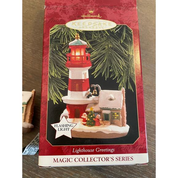 Hallmark Ornament Lighthouse Greetings Magic Collector's Series 1997 - Picture 2 of 5